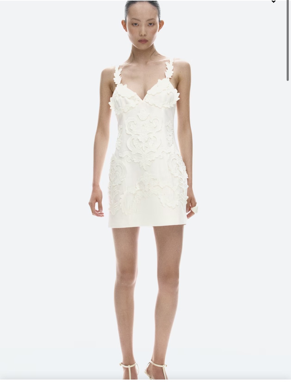 APPLIQUÉD STRAPPY DRESS